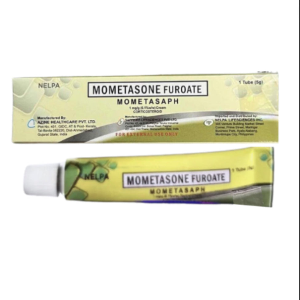 MOMATE  Mometasone 1mg./g. (0.1%) Topical Cream 5mg. x 1 Tube