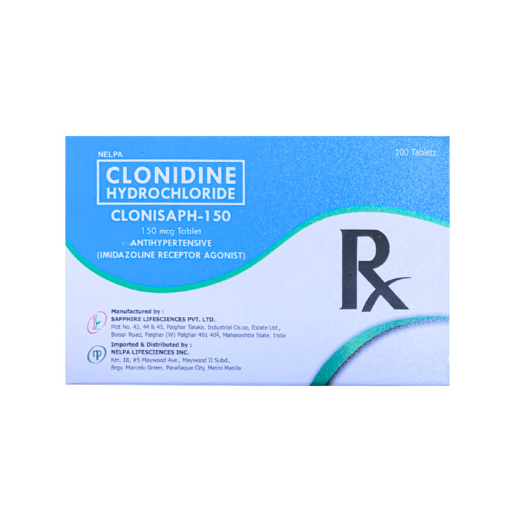 Clonidine 150mcg Tablet x 1 – XalMeds