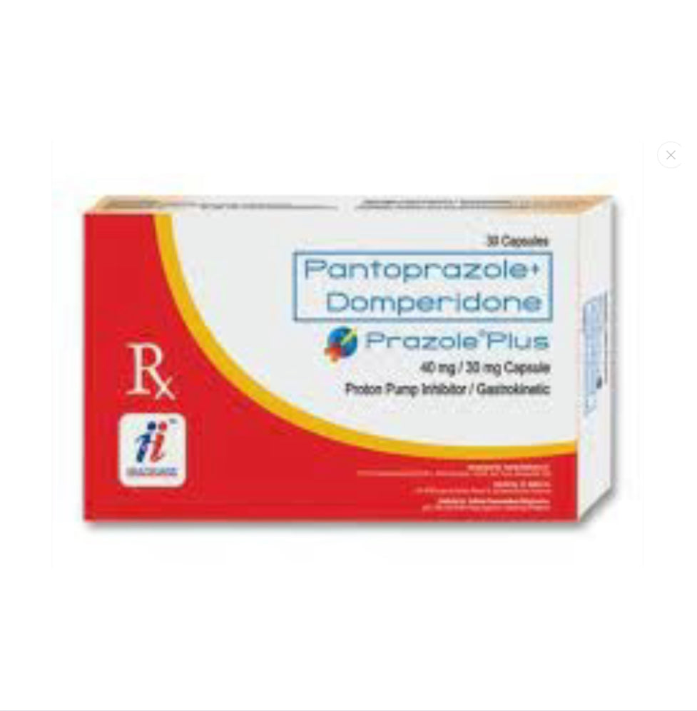 PRAZOLE PLUS Pantoprazole+Domperidone 40mg/30mg Tablet x 1 – XalMeds