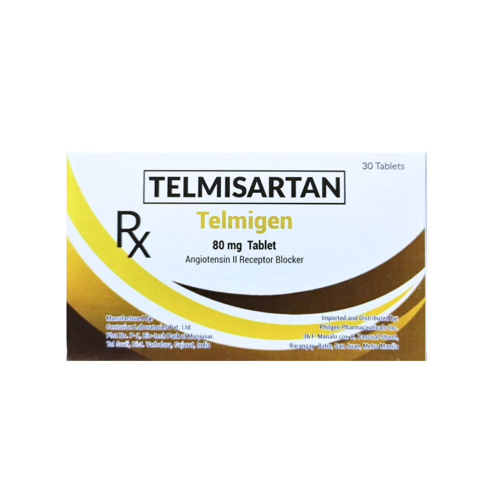 Telmisartan 80mg Tablet x 30 Monthly Maintenance Dose