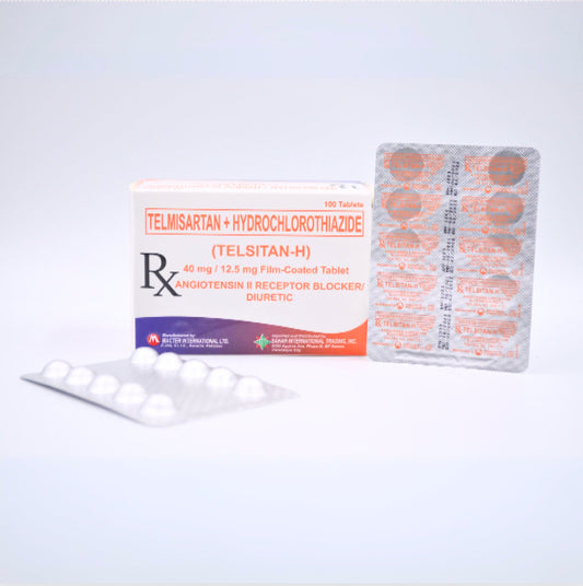 Telmisartan+Hydrochlorothiazide 40mg./12.5mg. Tablet x 1’s