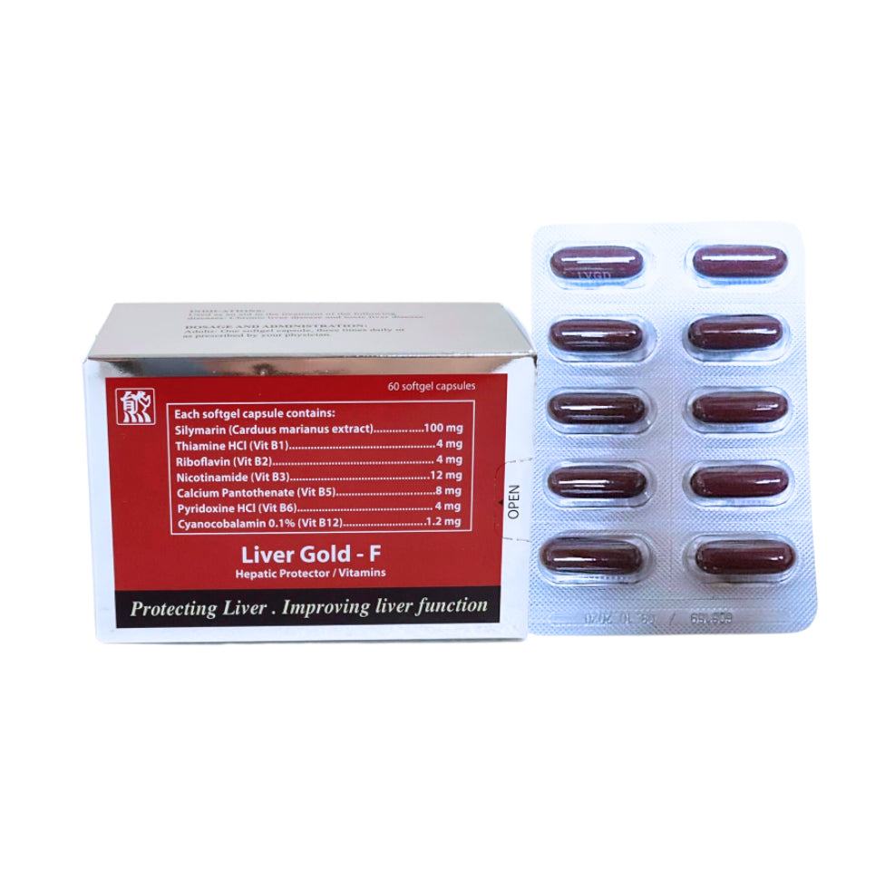 Livergold Sylimarin+Vitamin B Complex Softgel Capsule  x 30 Monthly Maintenance Dose
