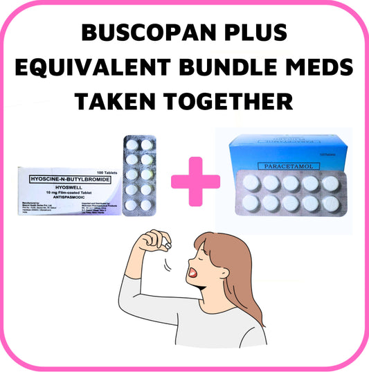 BUSCOPAN VENUS Hyoscine N-Butylbromide+ Paracetamol 10mg/500mg  Tablet x 1