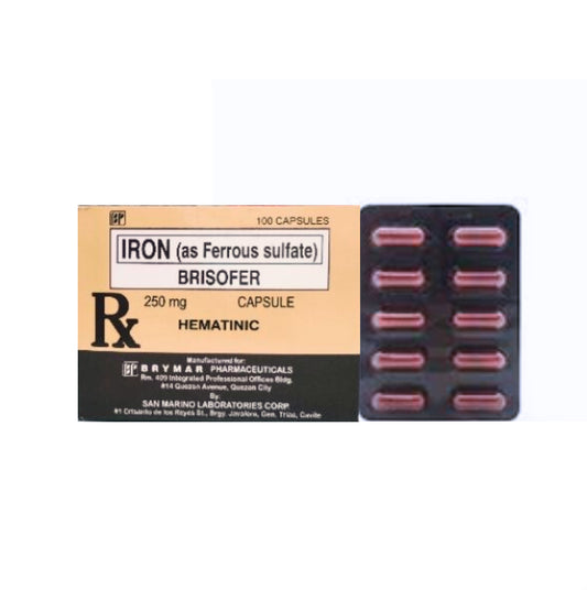 Ferrous Sulfate (75mg Elemental Iron) eq. 250mg Capsule x 1