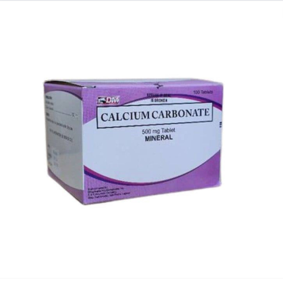 Calcium Carbonate 500mg Tablet x 1
