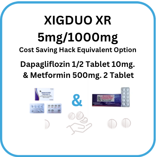 XIGDUO XR Dapagliflozin + Metformin 5mg/1000mg Tablet x 1s