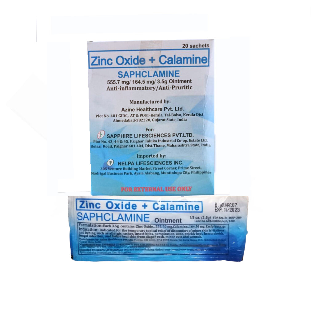 CALMOSEPTINE Calamine+Zinc Oxide 555.7mg/164.5mg 3.5mg Sachet x 1