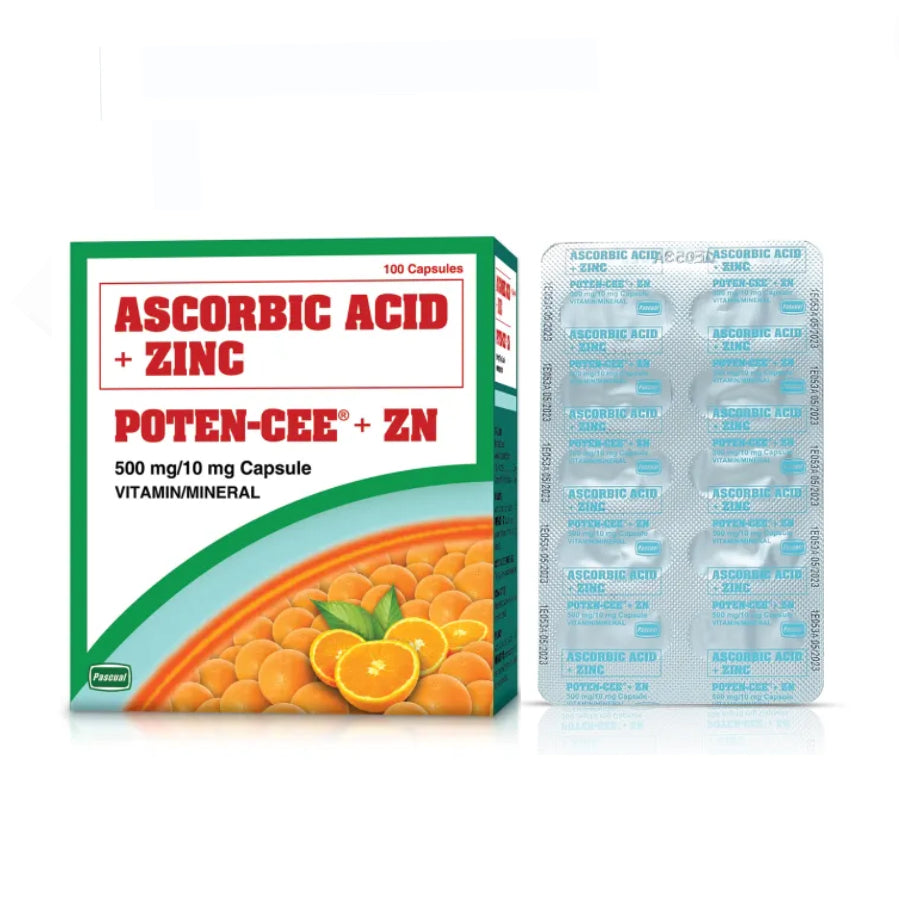Poten-Cee  ZN (Ascorbic Acid + ZINC ) Capsule 1