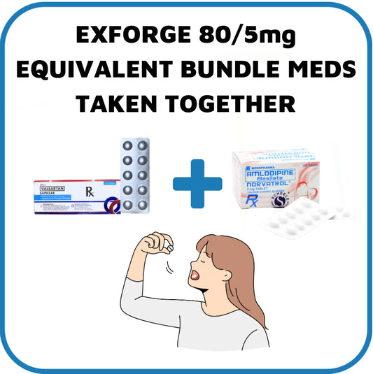 Exforge (Amlodipine + Valsartan) 5mg./80mg. Tablet x 1