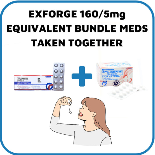 Exforge (Amlodipine + Valsartan) 5mg./160mg. Tablet x 1