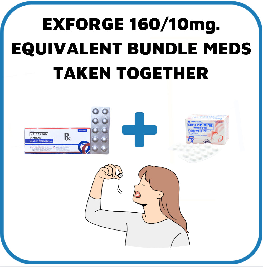 Exforge (Amlodipine + Valsartan) 10mg./160mg. Tablet x 1