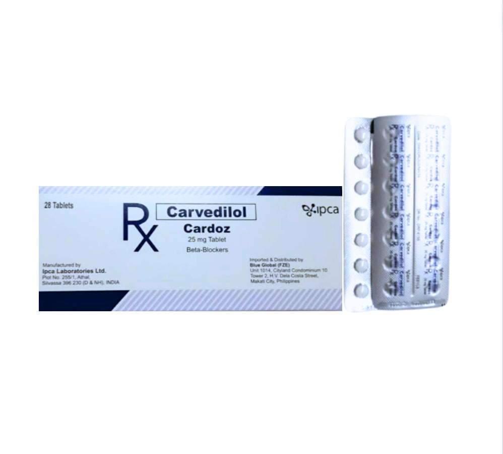 Carvedilol 25mg Tablet x 1