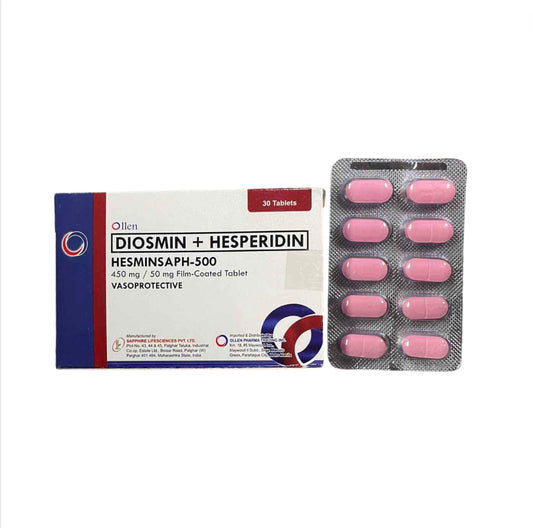 HEMO RID (Diosmin+Hesperidin) 450mg./50mg. Tablet