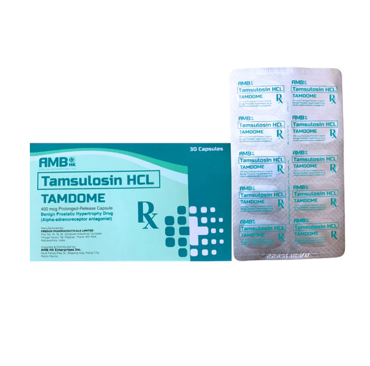 TAMSOLIN (Tamsulosin) 400mcg Capsule x 1