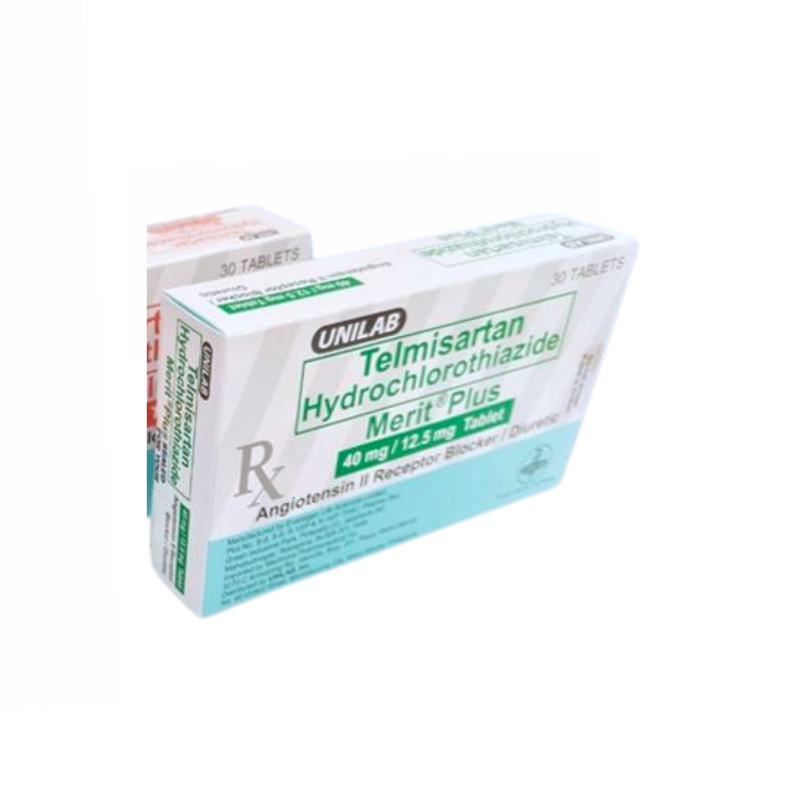 MERIT PLUS (Telmisartan + Hydrochlorothiazide) 40mg./12.5mg. Tablet x ...