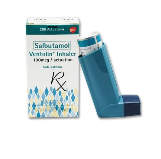 VENTOLIN Inhaler Salbutamol 100mcg/Actuation 200 Actuations x 1