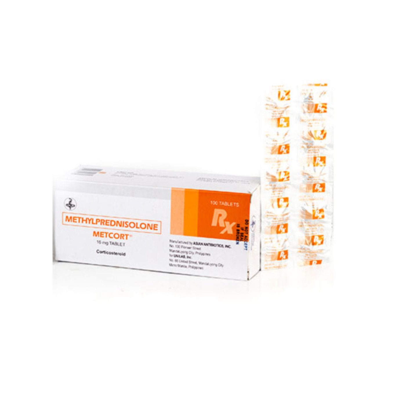 METCORT Methylprednisolone 16mg Tablet x 1