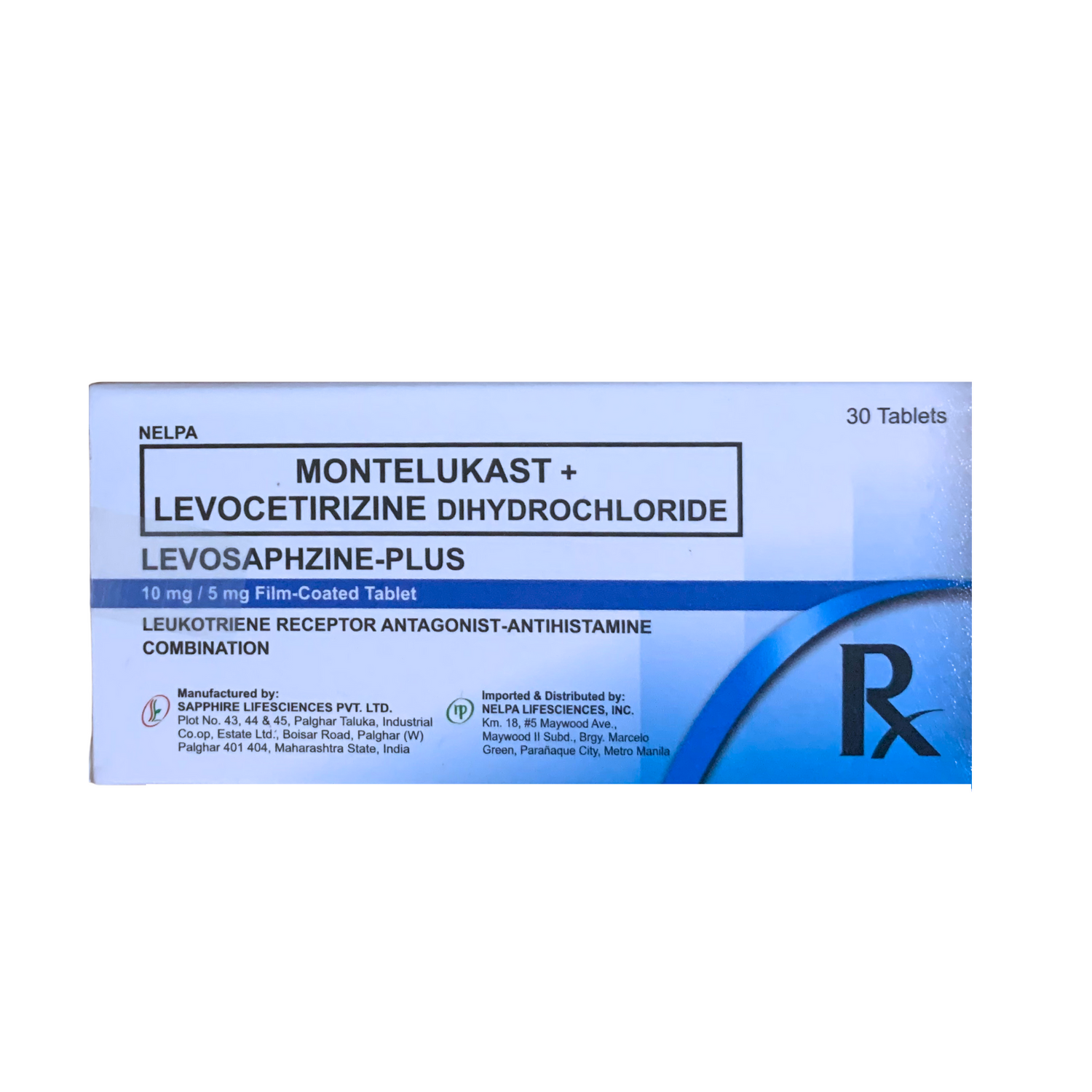 Levocetirizine+Montelukast 5mg/10mg Tablet x 1 – XalMeds