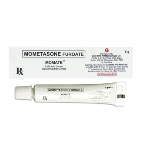 MOMATE  Mometasone 1mg./g. (0.1%) Topical Cream 5mg. x 1 Tube