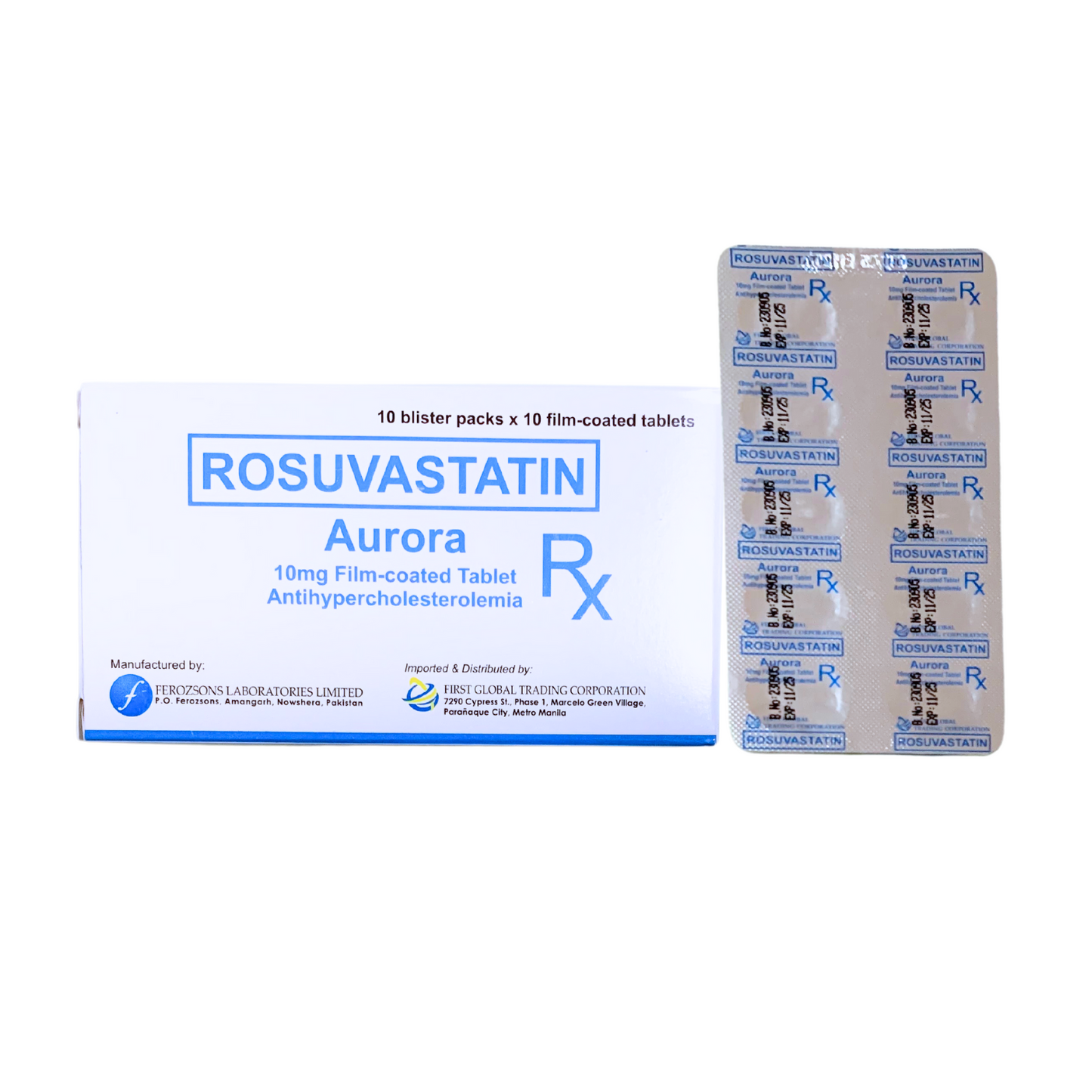 ZYROVA  Rosuvastatin 10mg Tablet x 1