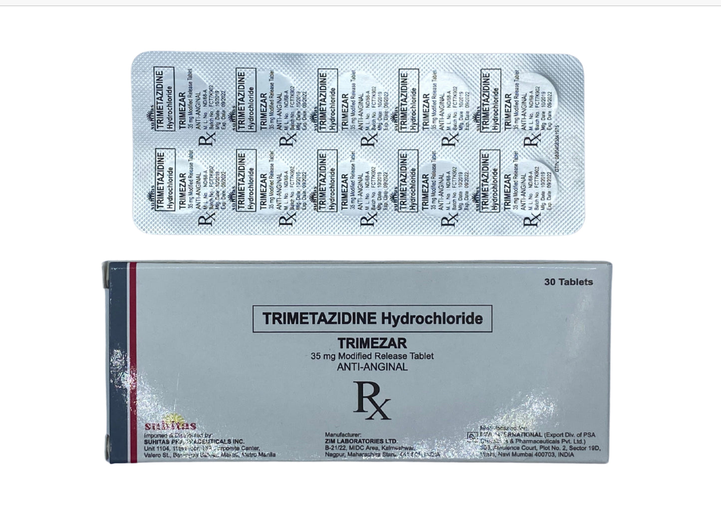 Trimetazidine 35mg Tablet x30 Monthly Maintenance Dose