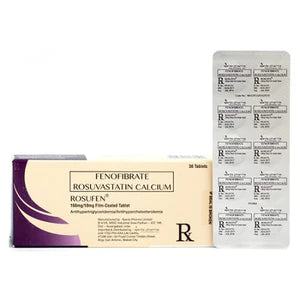ROSUFEN  Fenofibrate + Rosuvastatin 160mg/10mg Tablet x 1