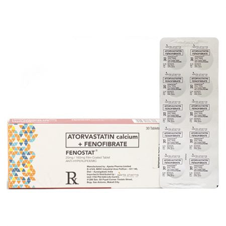 FENOSTAT  Fenofibrate + Atorvastatin 160mg/20mg Tablet x 1