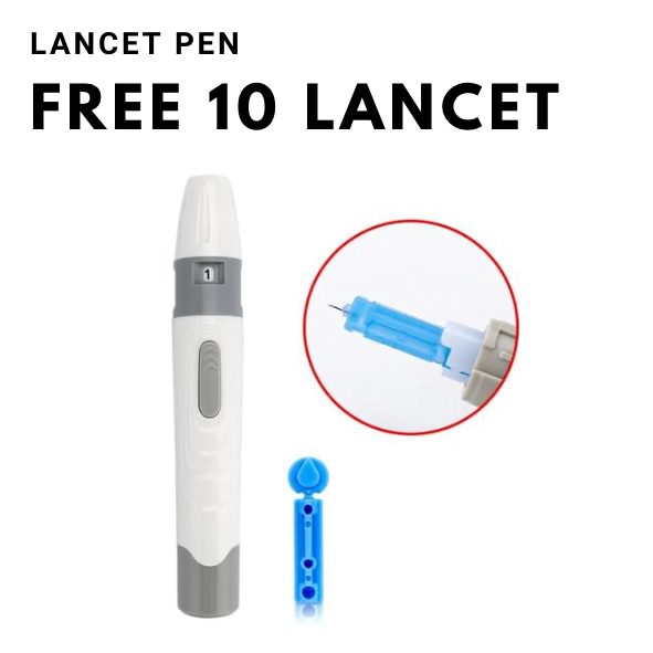 Lancing Pen Device x 1 with Free 10 Lancets