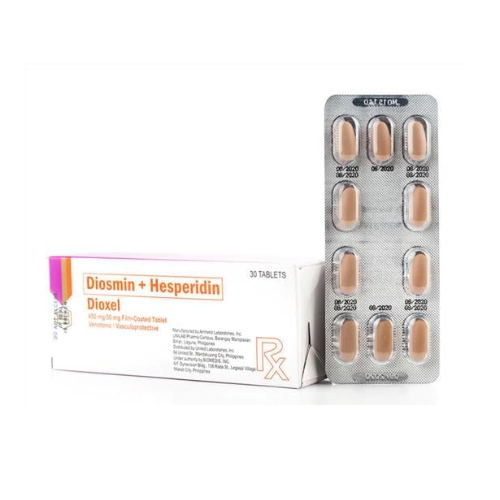 DIOXEL (Diosmin+Hesperidin) 450mg./50mg. Tablet