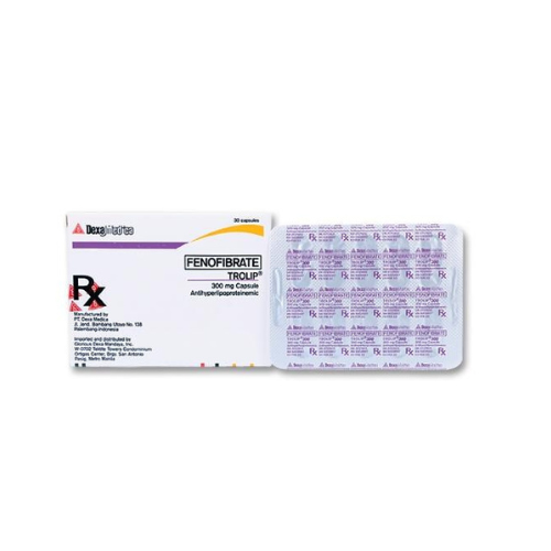 TROLIP ( Fenofibrate )  300mg Capsule x 1