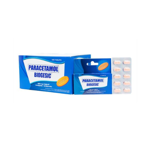 BIOGESIC  Paracetamol 500mg Tablet  x 1
