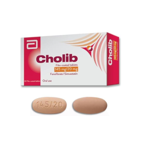 CHOLIB  Fenofibrate + Simvastatin 145mg/20mg Tablet x 1