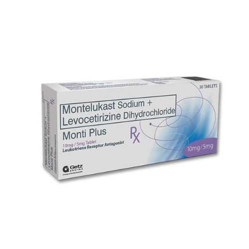 MONTI PLUS (Levocetirizine + Montelukast) 5mg./10mg.Tablet x 1