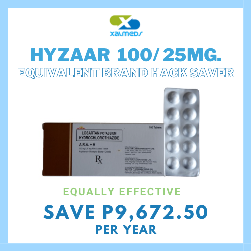 Hyzaar DS (Losartan + Hydrochlorothiazide) 100mg/25mg Tablet x 1