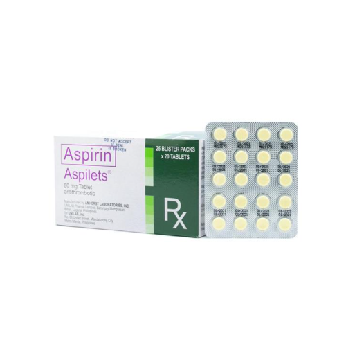ASPILETS Aspirin 80mg Tablet x 1 XalMeds