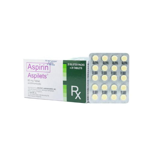 ASPILETS Aspirin 80mg Tablet x 1