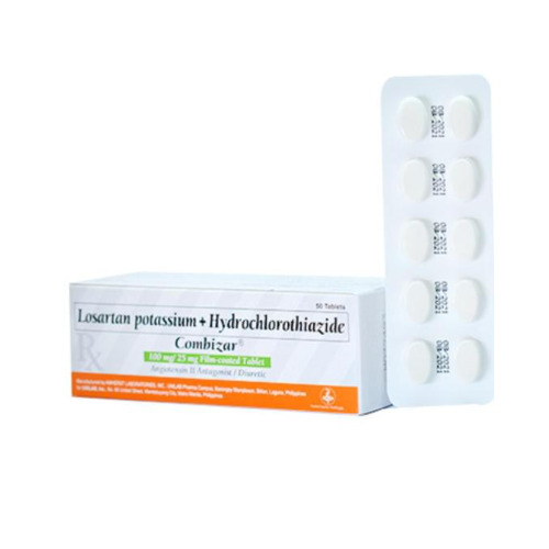 Combizar (Losartan + Hydrochlorothiazide) 100mg/25mg Tablet x 1 - XalMeds