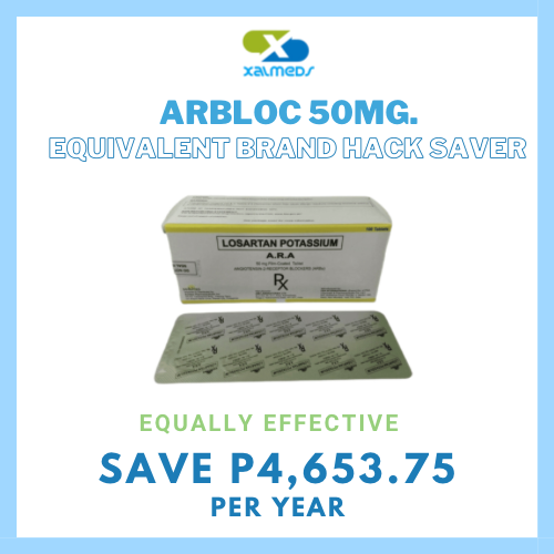 Arbloc (Losartan) 50mg Tablet x 1 - XalMeds