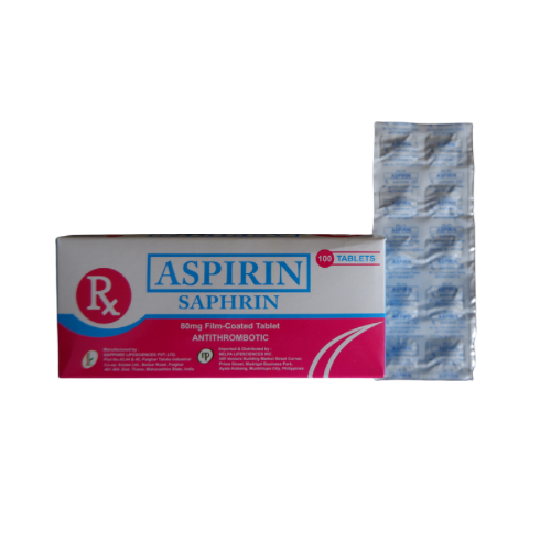 Aspirin 80mg. Tablet x 30 Monthly Maintenance Dose - XalMeds