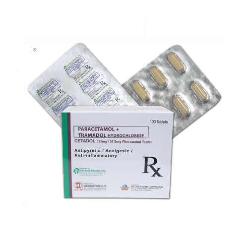 CETADOL ( Paracetamol + Tramadol ) 325mg/37.5mg Tablet x 1