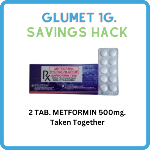 GLUCOPHAGE XR Metformin 1g Tablet x 1