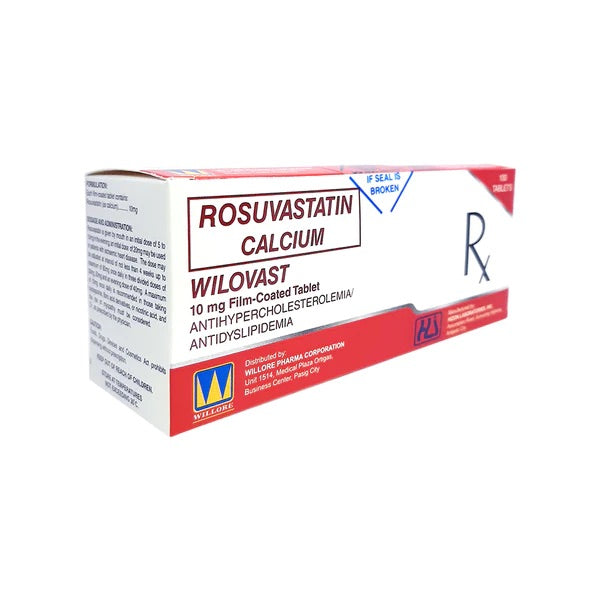 WILOVAST  Rosuvastatin 10mg Tablet x 1
