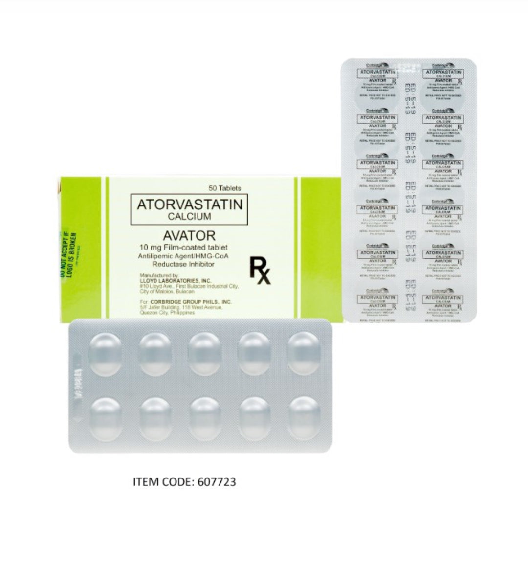 AVATOR (Atorvastatin) 10mg.Tablet x 1 – XalMeds