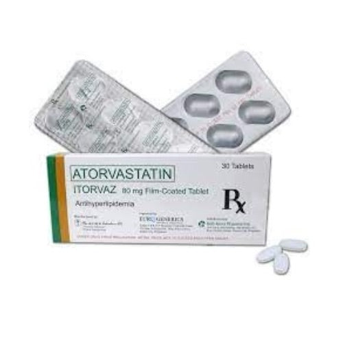 ITORVAZ (Atorvastatin) 80mg.Tablet x 1