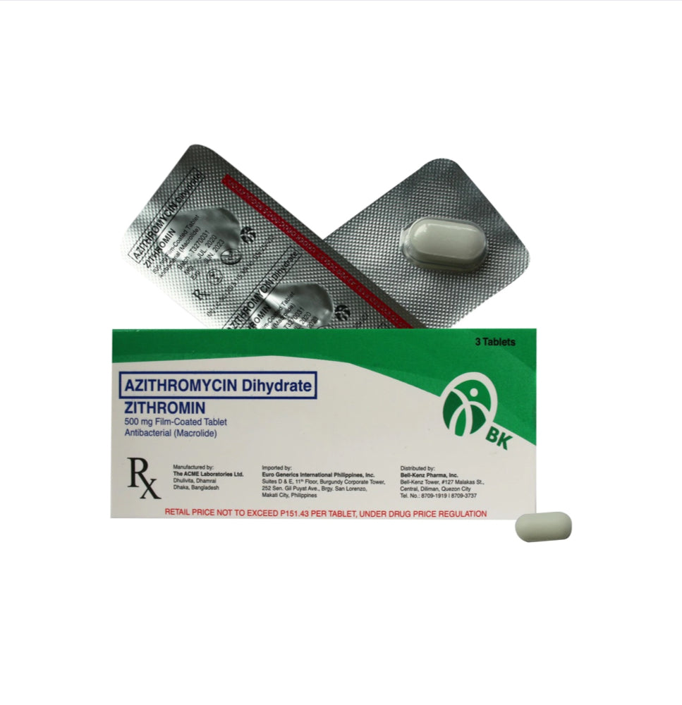 ZITHROMIN ( Azithromycin ) 500mg Tablet x 1