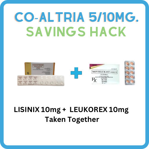 Co-Altria (Levocetirizine + Montelukast) 5mg./10mg.Tablet x 1 - XalMeds