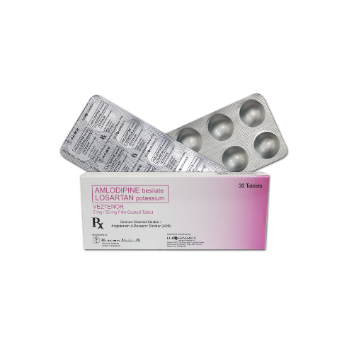 VEZTENOR (Losartan + Amlodipine) 50mg/5mg Tablet x 1