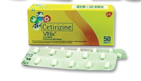 VIRLIX Cetirizine 10mg Tablet x 1