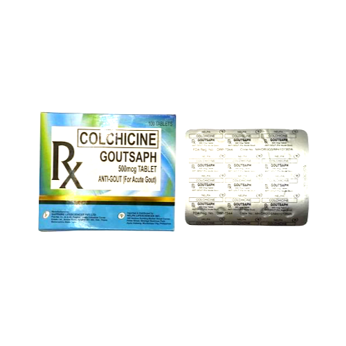 Colchicine 500mcg Tablet x 1 - XalMeds