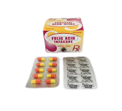 Folic Acid 5mg Capsule x 30s Monthly Dose - XalMeds